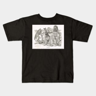 Ashes Cricket Punch cartoon 1899 W G Grace Kids T-Shirt